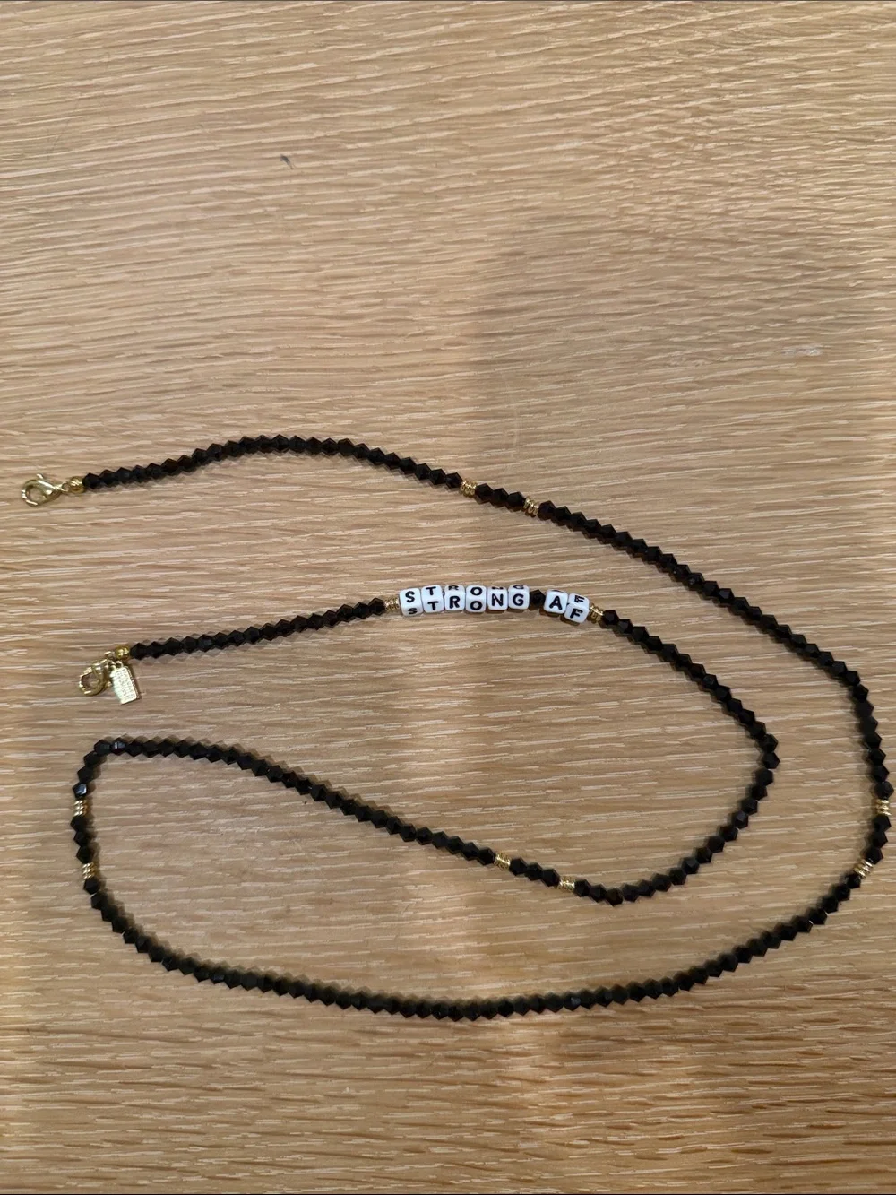 Little Words Project Face Mask Chain “Strong AF”